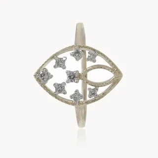 Lattice Bloom Diamond Ring