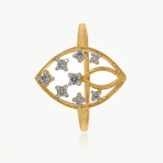 Lattice Bloom Diamond Ring