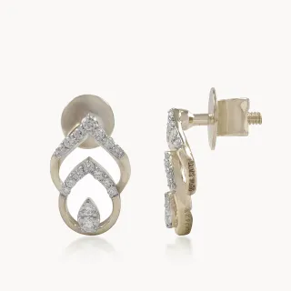 Leaflet Bond Diamond Studs