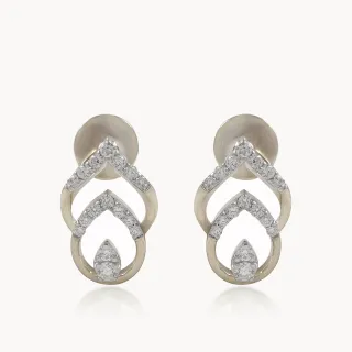 Leaflet Bond Diamond Studs