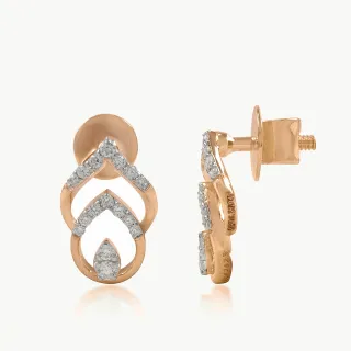 Leaflet Bond Diamond Studs
