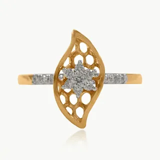 Leaflet Luxe Diamond Ring