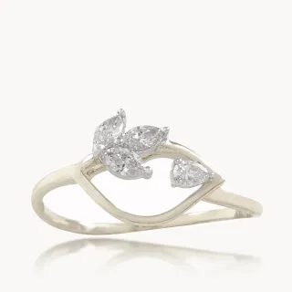 Leaflet Marquise Diamond Ring