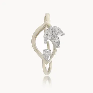 Leaflet Marquise Diamond Ring