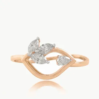 Leaflet Marquise Diamond Ring