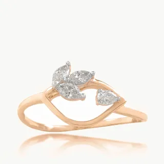 Leaflet Marquise Diamond Ring