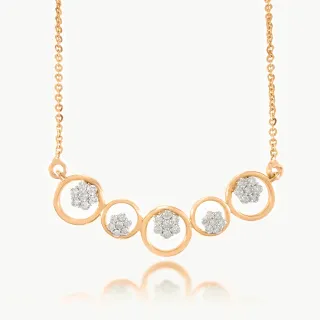 Linear Circular Designs Diamond Mangalsutra