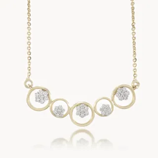 Linear Circular Designs Diamond Mangalsutra