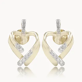 Linear Love Diamond Earrings