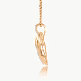 Linear Love Diamond Pendant