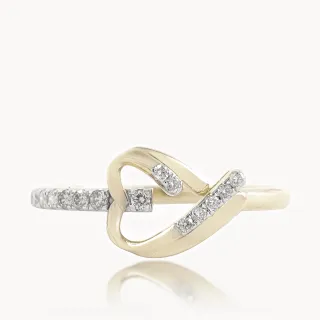 Linear Love Diamond Ring