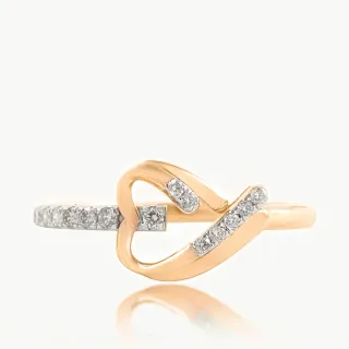 Linear Love Diamond Ring