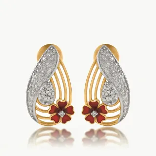 Magnificent Rose Diamond Earrings