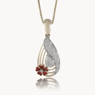 Magnificent Rose Diamond Pendant