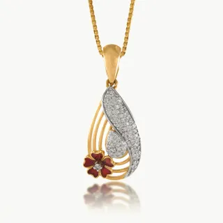Magnificent Rose Diamond Pendant