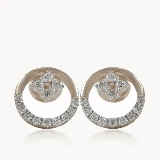 Orbital Diamond Flower Studs