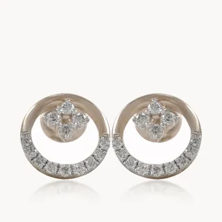 Orbital Diamond Flower Studs