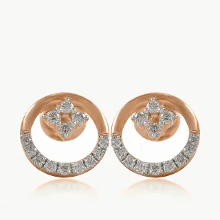 Orbital Diamond Flower Studs