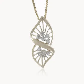 Petal Dew Diamond Pendant