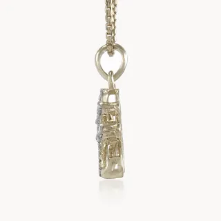 Risen Diamond Flower Pendant
