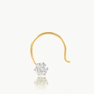 Six Prong Diamond NosePin