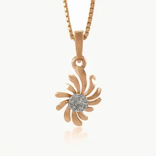 Solar Bloom Diamond Pendant