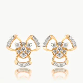 Sophie Flower Design Diamond Earring