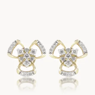 Sophie Flower Design Diamond Earring