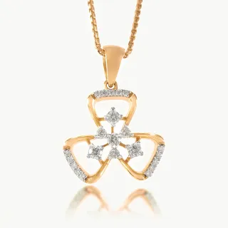 Sophie Flower Design Diamond Pendant
