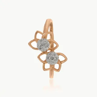 Sparkling Floret Diamond Ring