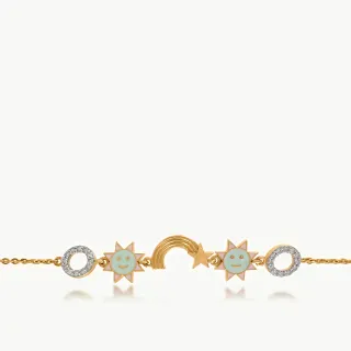 Stars & Moon Diamond Bracelet