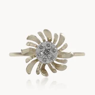 Sunny Flower Diamond Ring