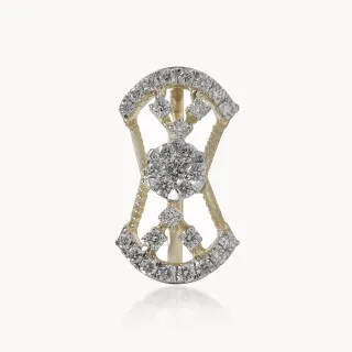 Tied Petal Diamond Cocktail Ring