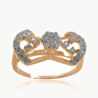 Tied Petal Diamond Cocktail Ring