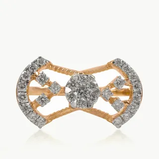 Tied Petal Diamond Cocktail Ring