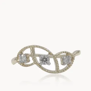 Trileaf Diamond Ring