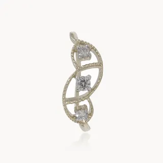 Trileaf Diamond Ring