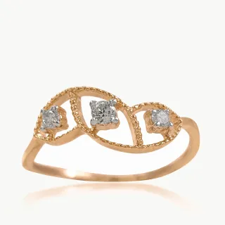 Trileaf Diamond Ring