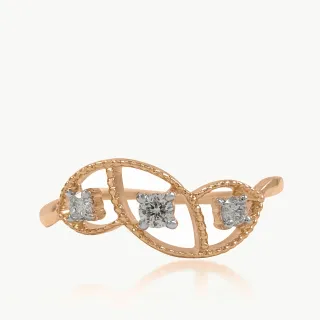Trileaf Diamond Ring
