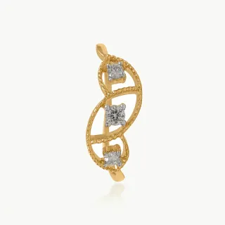Trileaf Diamond Ring