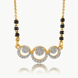 Trinetra Design Diamond Mangalsutra