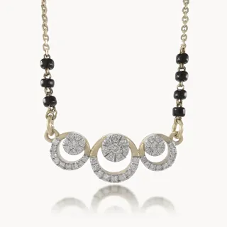 Trinetra Design Diamond Mangalsutra