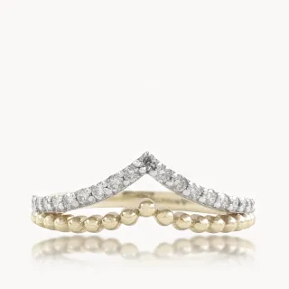 Two Layer Diamond Ring