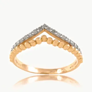 Two Layer Diamond Ring