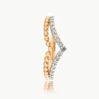 Two Layer Diamond Ring