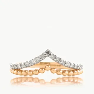 Two Layer Diamond Ring