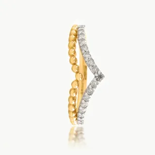 Two Layer Diamond Ring