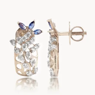 Wales Designer Diamond Earrings