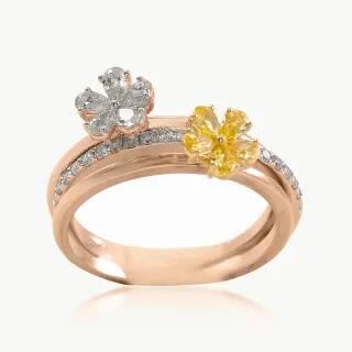 Yellow and White Flower Diamond Stackables