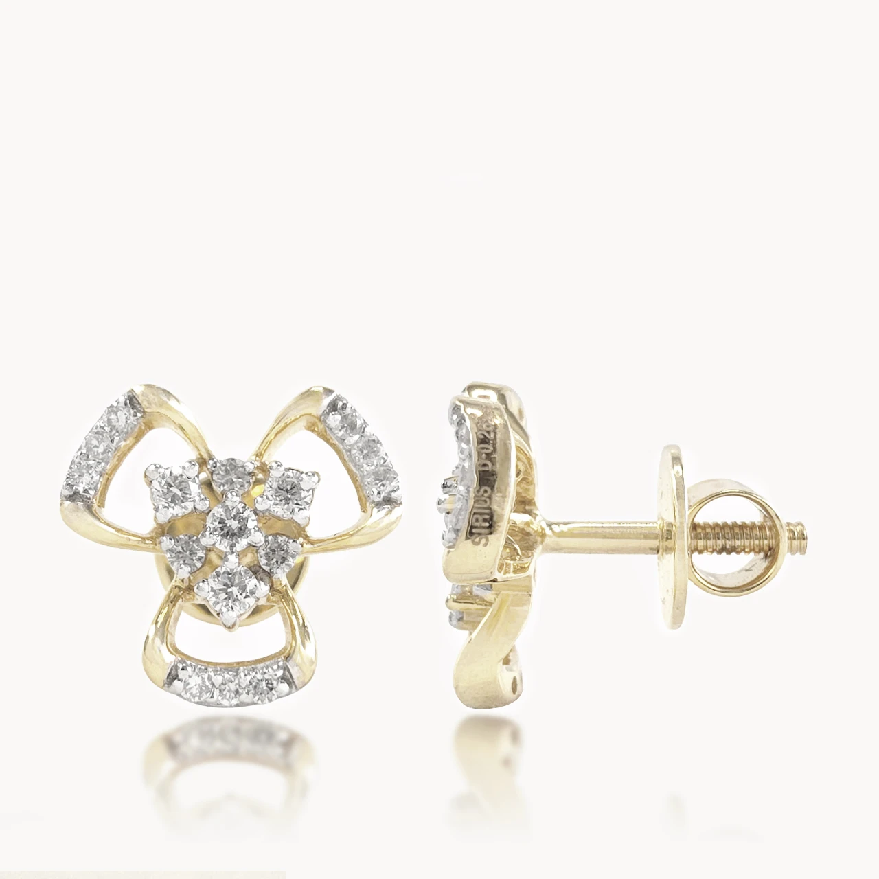 Sophie Flower Design Diamond Earring